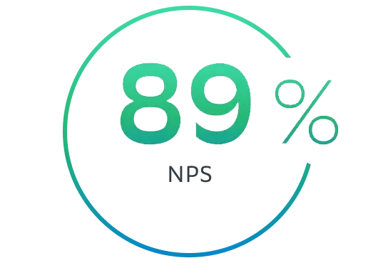 89% NPS